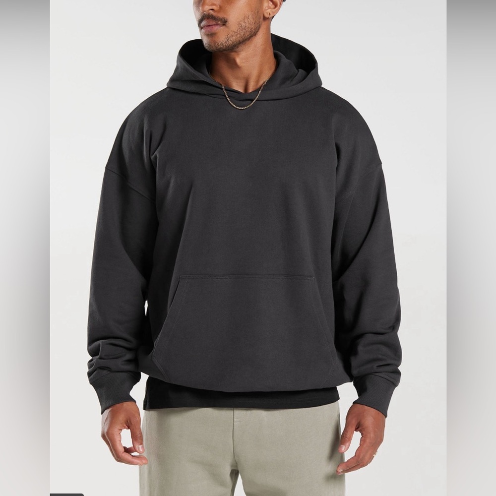 Gymshark Rest Day Hoodie - Grey/Onyx sz. Small
